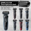 53B Replacement Head Compatible with Philips Series 5 6 7 Shavers, Precision Tooth Comb & Tri-Floating Blades 5