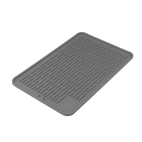 Tapete de silicone para secar louça, resistente ao calor, 60 x 40 cm (24 x 16 polegadas) 2