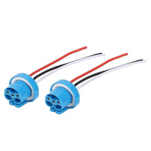 9007 Female Socket Harness for 9004 HB1 HB5 Bulbs - Universal 12V/24V Headlight and Fog Light Wiring Harness
