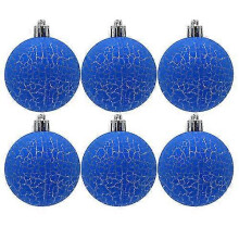 6x Christmas Tree Balls Baubles Xmas Tree Hanging Ornament Home Party Decoration Blue