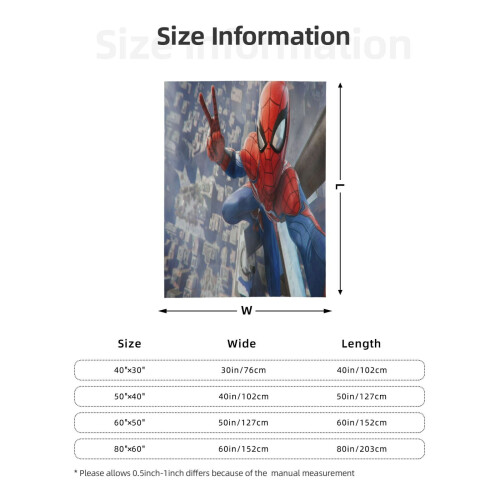 Couverture polaire Spider-Man ultra douce 101,6 cm x 76,2 cm 2