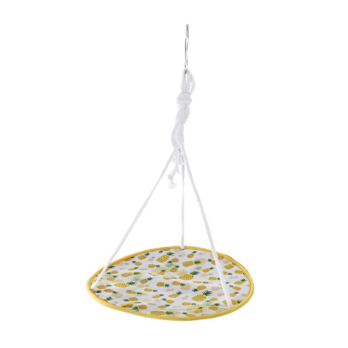 Reptile Swing Hammock Durable Stable Lizard Hanging Bed for Small Pet Yellow Pineapple 2