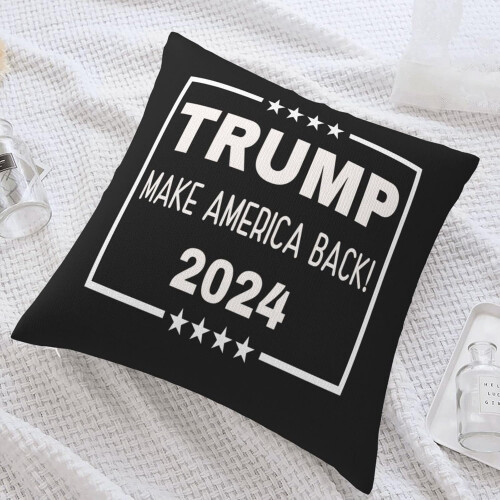 Trump2024 Kussensloop 18x18 inch Pluche Polyester 1