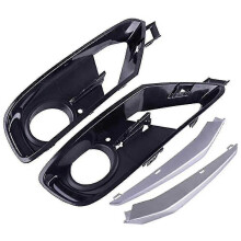 Front Bumper Fog Light Grille Cover Fit For- 3 Series F30/f31 2012-2015 51117300739 51117300740