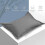 Solid Color Twin Pillowcases Gray 2-Pack 18.89" x 29" 4