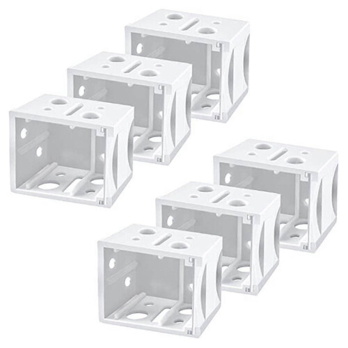 6 Pcs Blinds Bracket End Cover Holder Box Mounting Bracket For Window Blinds