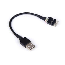 9pin Male To External Usb A Male Pc Mainboard Internal Data Extension Cable Hfmqv