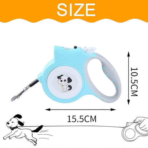 Retractable Dog Leash 16 ft with LED Light, One Button Lock for Small Medium Dogs 1