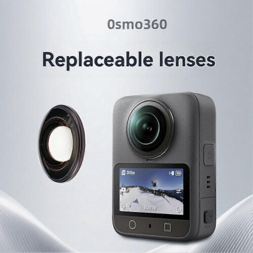 Kit de remplacement de lentilles de caméra DJI Osmo 360 Black (2 pièces) 1