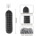 Plastic Bag Holder Wall Mount Organiser with Geometric Pattern, Adjustable Drawstring and Washable Oxford Cloth 2