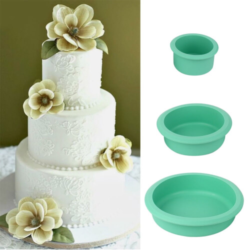Silicone Cake Mold Round 3-Layer Baking Tool 1