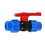Plastic Ball Valve for 32mm Compression Hose, One-Piece Design for Hydroponics and Irrigation 2