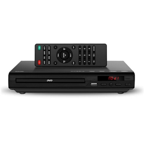 Lecteur DVD/CD multizone avec télécommande et câble AV pour lecture sur téléviseur 1