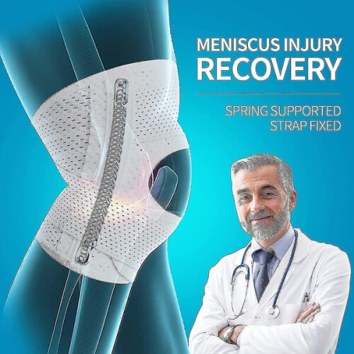 Adjustable Knee Brace with Patella Support Strap and Spring Support Rods for ACL MCL 2