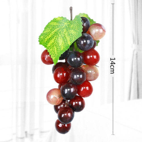 Grappoli d'uva artificiali, 5 pezzi, decorazioni in gomma 1