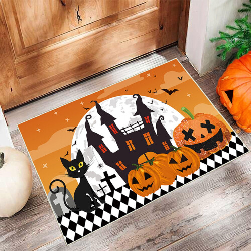 Halloween Door Mat 40 x 60 cm Non-Slip Polyester 2