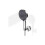 Adjustable Shower Holder, Silver - 5 kg Load, 360 Rotation, Moisture Resistant ABS Mount 5