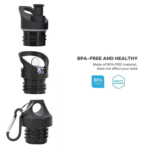 Conjunto de 3 tampas de boca padrão para garrafas Hydro Flask 1