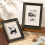 Photo Frame Black White Oak Walnut 4x6 Inches 3