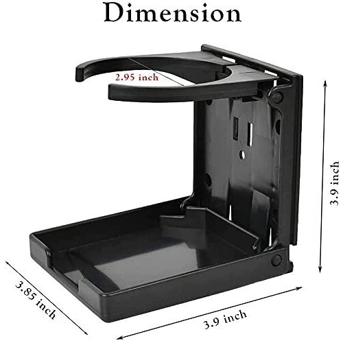 Cup Holder, Waterproof Folding Design with Mounting Hardware for Car, Boat, RV 1