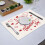 Valentine's Day Linen Placemat Digital Print 4-Pack 4
