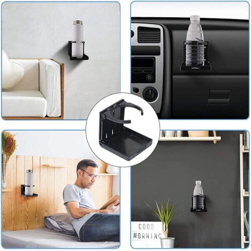 Cup Holder, Waterproof Folding Design with Mounting Hardware for Car, Boat, RV 2