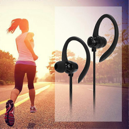 Sport Earphones with Anti-Tangle Cord, Comfortable Ear Hook, Multi-Function Button for Music/Calls 1