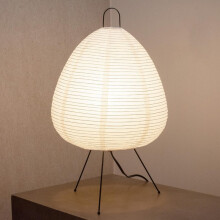 Lampe de table en papier Akari 3000K, lanterne japonaise ronde avec abat-jour Wabi Sabi