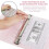 PU Leather Binder 6 Ring with 12 PVC Pockets for Documents, Notes and Cards 3