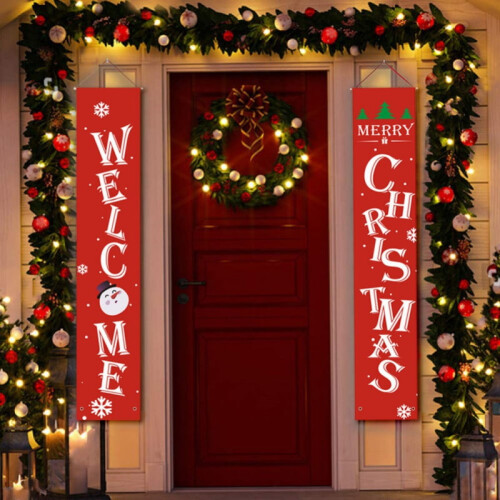 Weihnachtsbanner-Set, 32 x 180 cm, Oxford-Gewebe 2