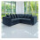 Furniture 786 Jumbo Cord Scatter Back 2c2 Corner Sofa Navy 1