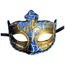 Décoration de danse de carnaval bleue avec note de musique et