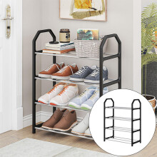 Étagère à chaussures empilable à 4 niveaux 42 x 18 x 50 cm