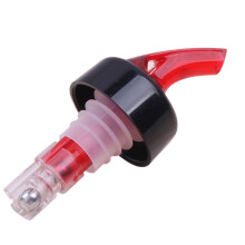 30-ml-Ausgießer aus rotem Kunststoff für Wein und Spirituosen