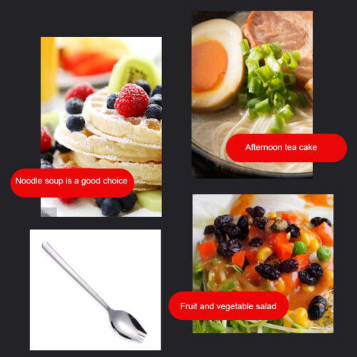 Hariumiu 2-in-1 spork spoon fork black 2