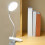 Lampe à pince LED rechargeable avec 3 températures de couleur et 1