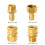 Kit di connessione rapida in ottone per idropulitrice M22-15mm e 1