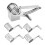 Râpe à fromage rotative manuelle en acier inoxydable (1 pièce) 5
