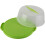 Contenitore portatile per torte con cupola trasparente, 26,4 cm, verde 2