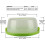 Contenitore portatile per torte con cupola trasparente, 26,4 cm, verde 4