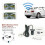 Wireless Backup Camera Compatible with iOS Android, CMOS Sensor, Night Vision, Licence Plate Light Mount 5