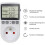 Digital Thermostat Socket, Compatible with UK/EU Sockets, Temperature Control -40C to 120C with Timer, 100-250V Input 4