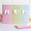 3D-mönster gratulationskort papper 10-pack 16x8cm 4