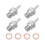 Compatible with Hot 70117 Super Spark N4 Element RC Nitro Engines Glow Plug 4-Pack 2