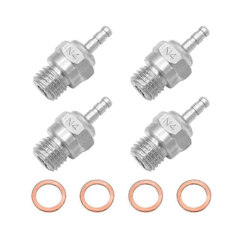 Compatible with Hot 70117 Super Spark N4 Element RC Nitro Engines Glow Plug 4-Pack 1