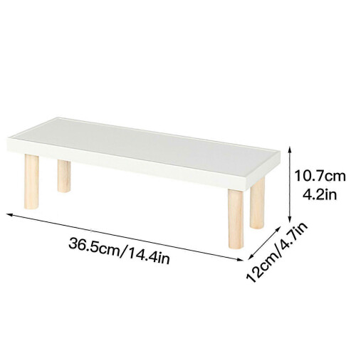 Small Planter Stand, Solid Wood Bench Style Display for Indoor Outdoor Plants & Decor 1