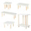 Small Planter Stand, Solid Wood Bench Style Display for Indoor Outdoor Plants & Decor 5