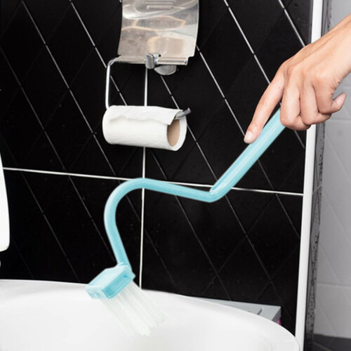 Spazzola per WC a forma di S per pulire angoli e fessure 1