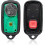 Keyless Entry Remote Control compatible with Toyota 2002-2007 2 Pack Replacement with Fast Response Chip 4