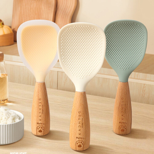 Cuillère à riz en silicone alimentaire antiadhésive (1 pièce) 2